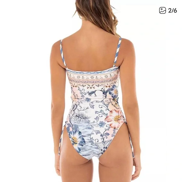 NWT AGUA BENDITA mariel reversible one piece swim suit - Picture 2 of 8